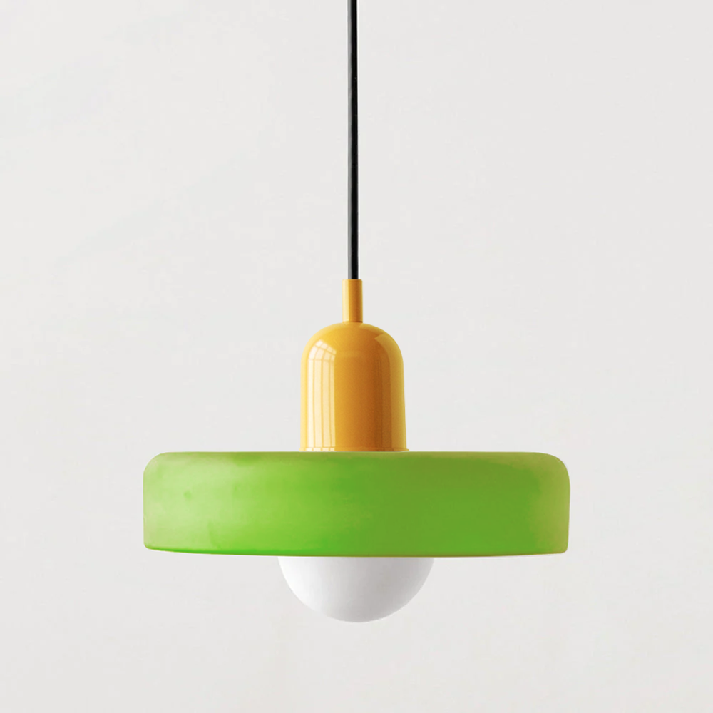 Bauhaus Colored Glass Pendant Light – Modern Design