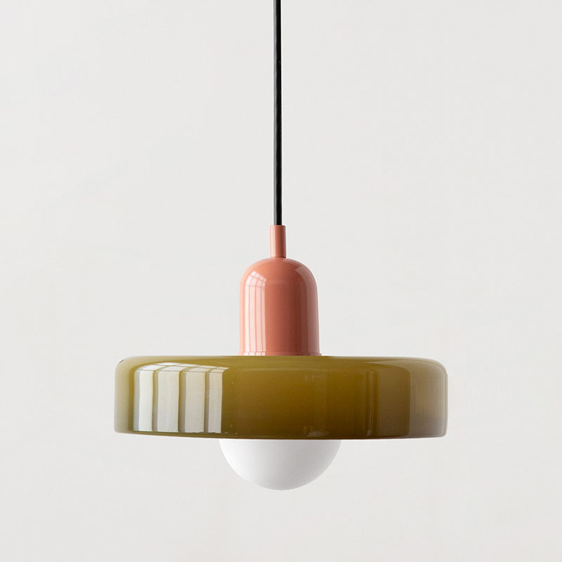 Bauhaus Colored Glass Pendant Light – Modern Design