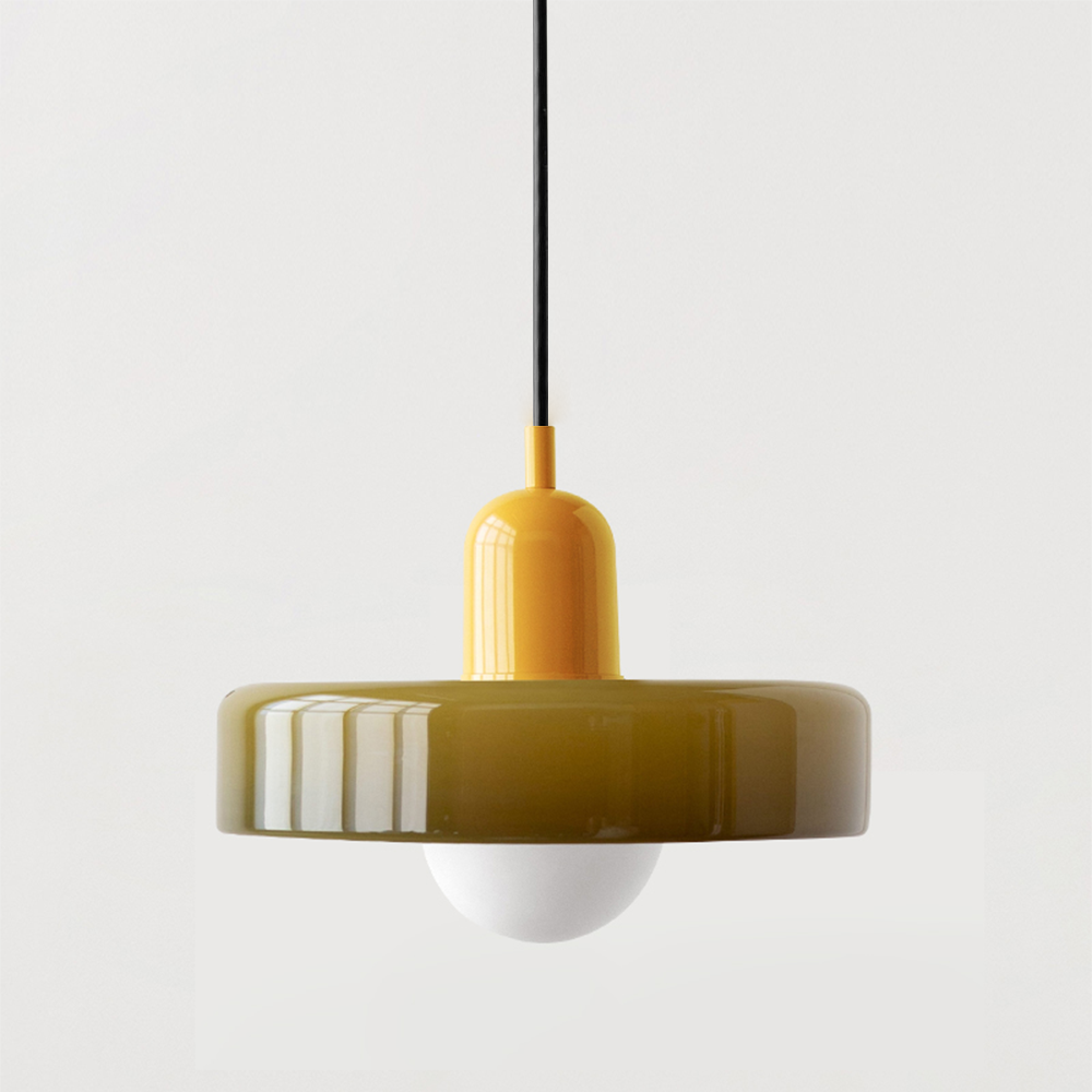 Bauhaus Colored Glass Pendant Light – Modern Design