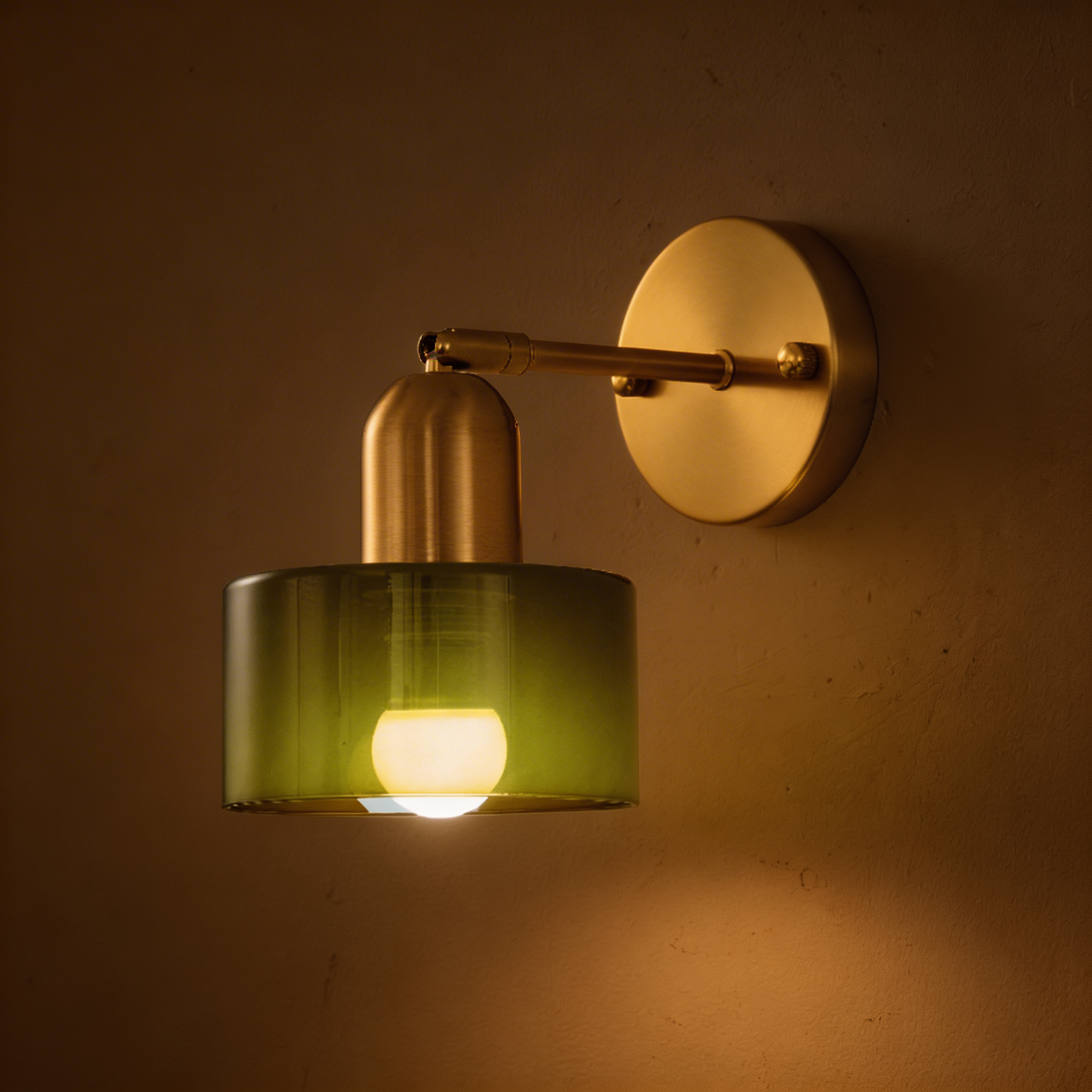 Bauhaus Colored Glass Wall Light – Modern Design