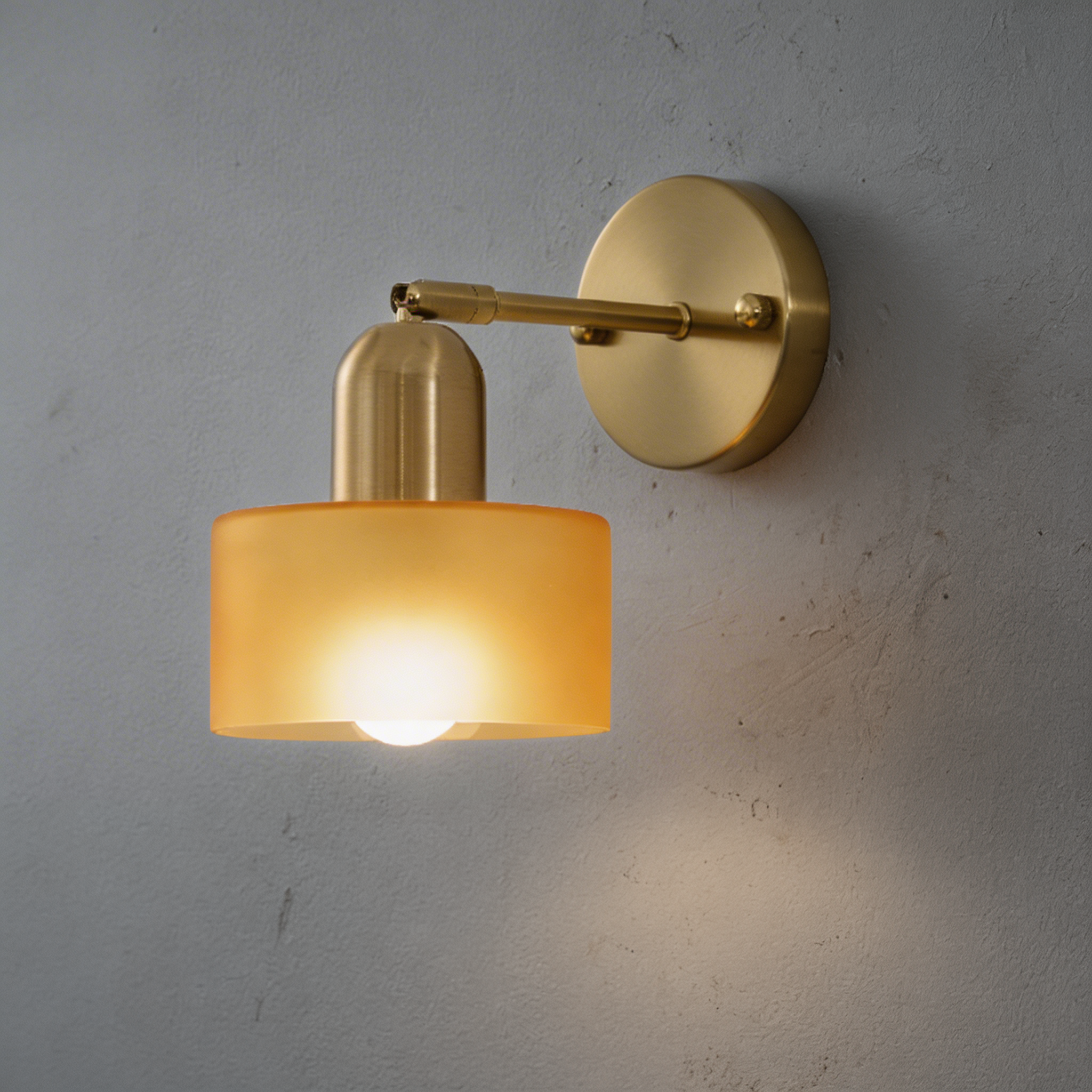 Bauhaus Colored Glass Wall Light – Modern Design