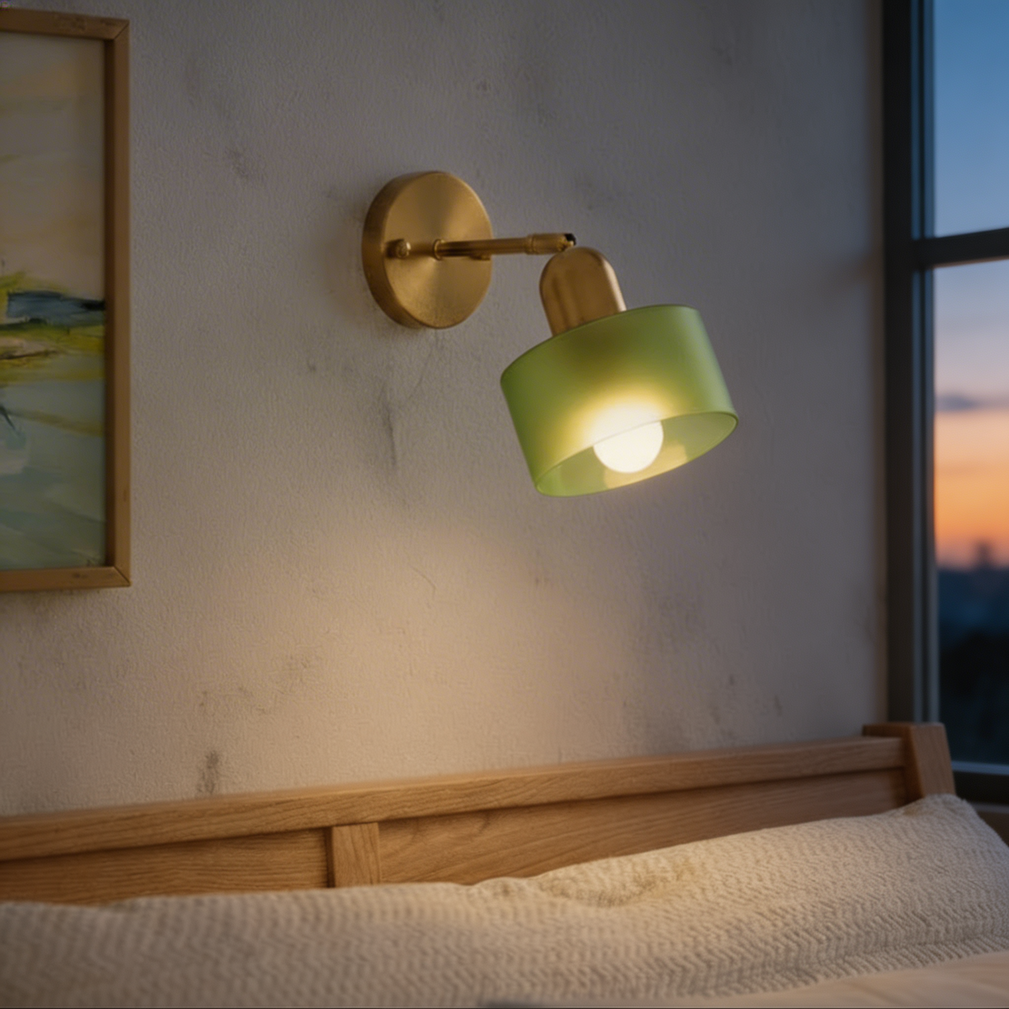 Bauhaus Colored Glass Wall Light – Modern Design