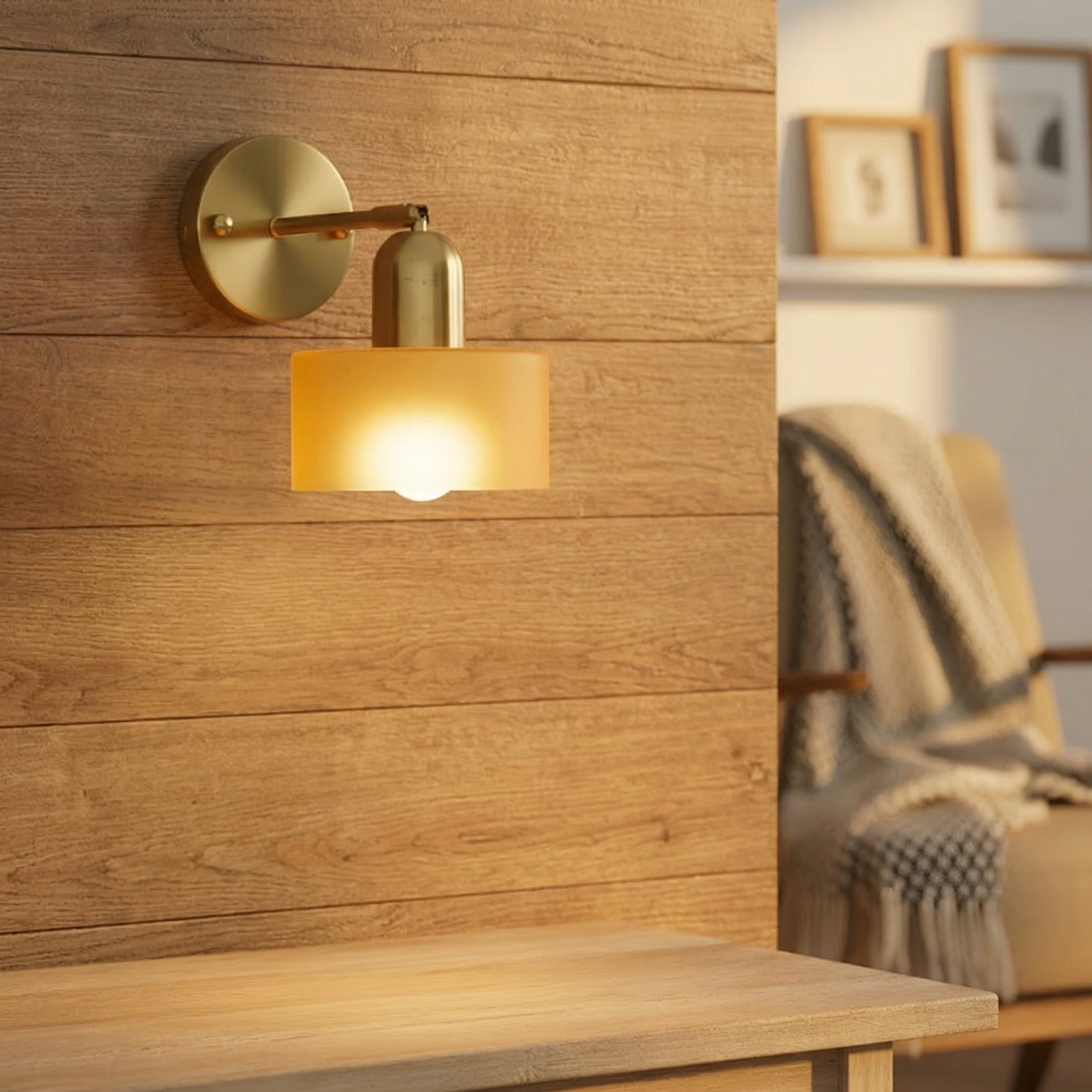 Bauhaus Colored Glass Wall Light – Modern Design