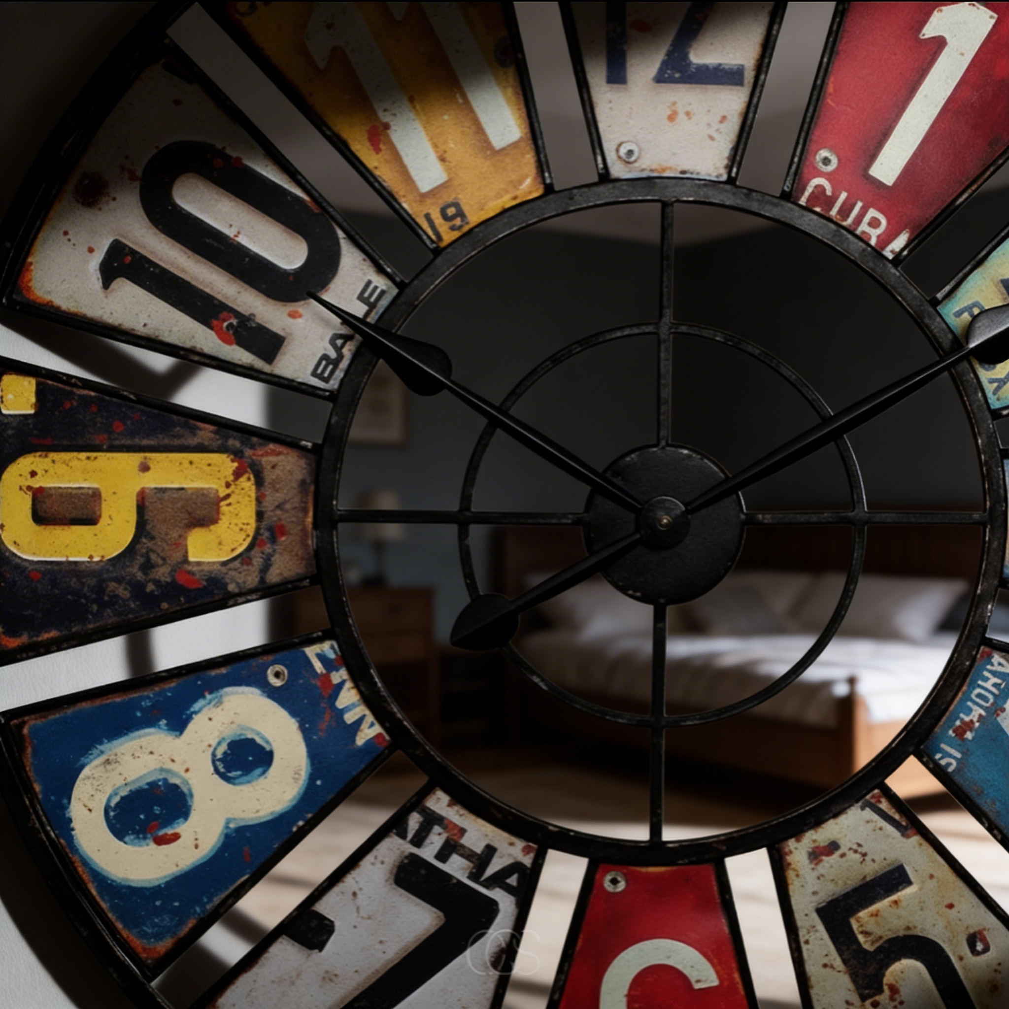 Colorful Retro Wall Clock – Indoor & Outdoor