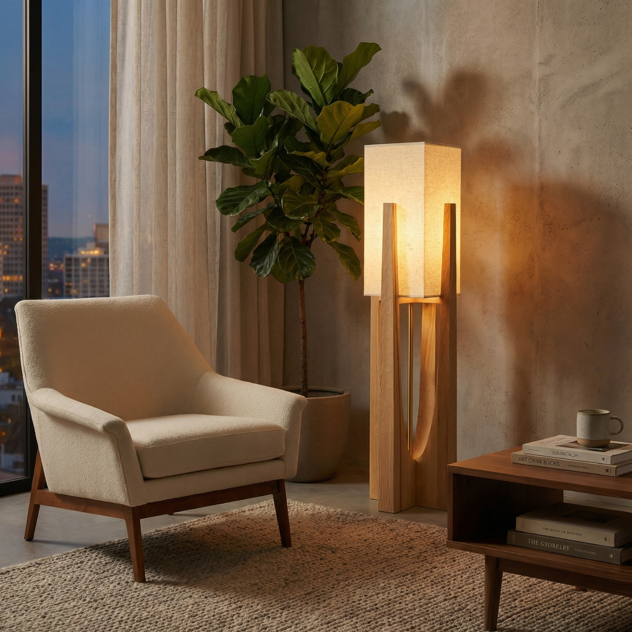 Wabi-Sabi Floor Lamp – Japanese Style Design