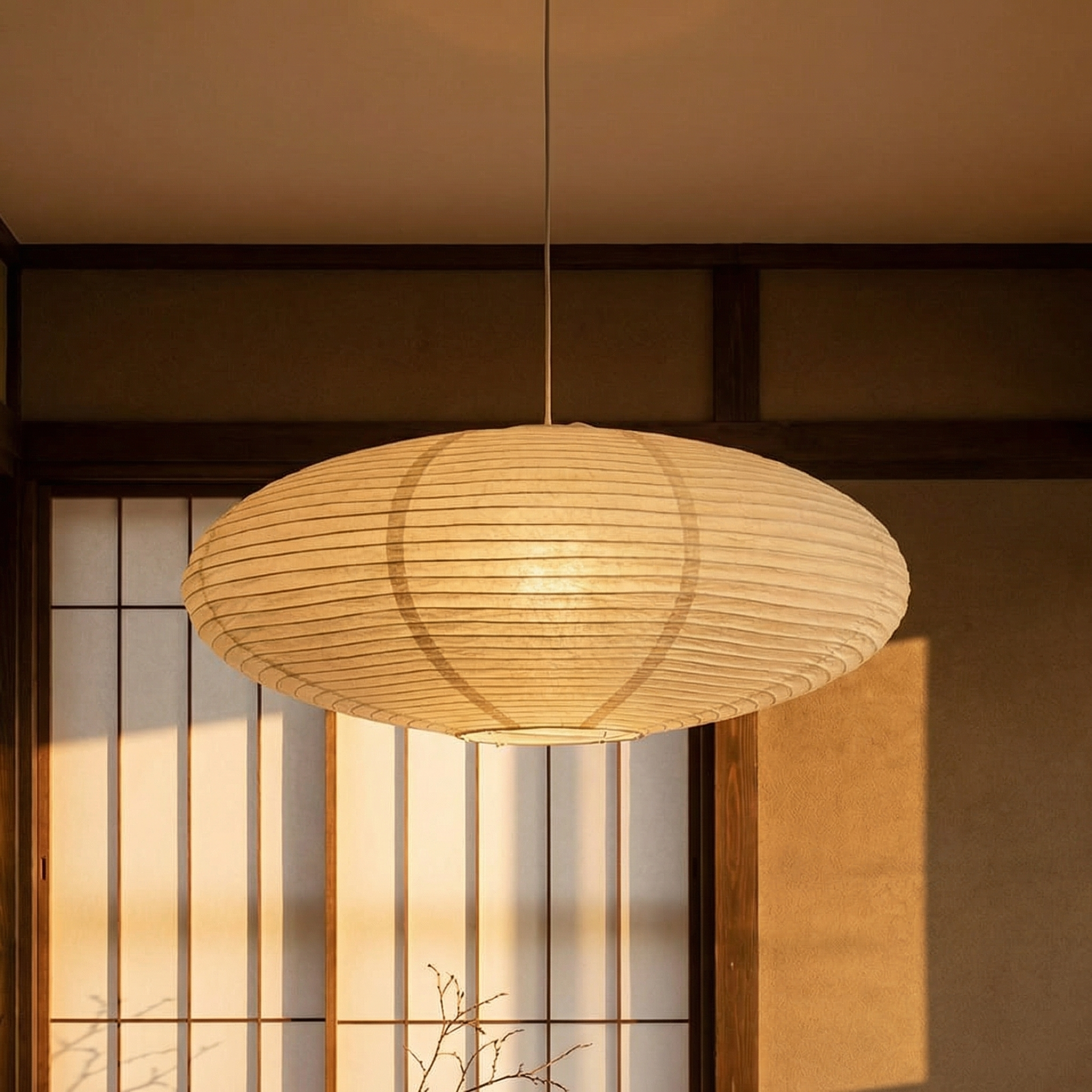 Wabi Paper Pendant Light – Natural Minimalist Design