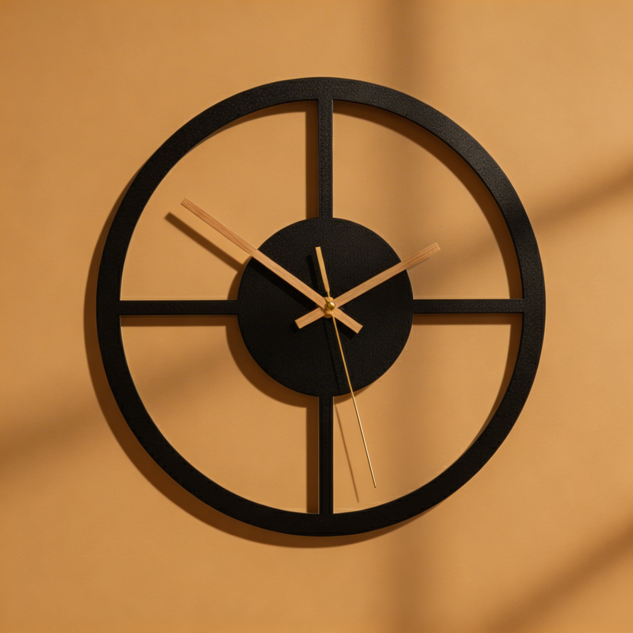 Anniviers Silent Wall Clock – Geometric Modern Design