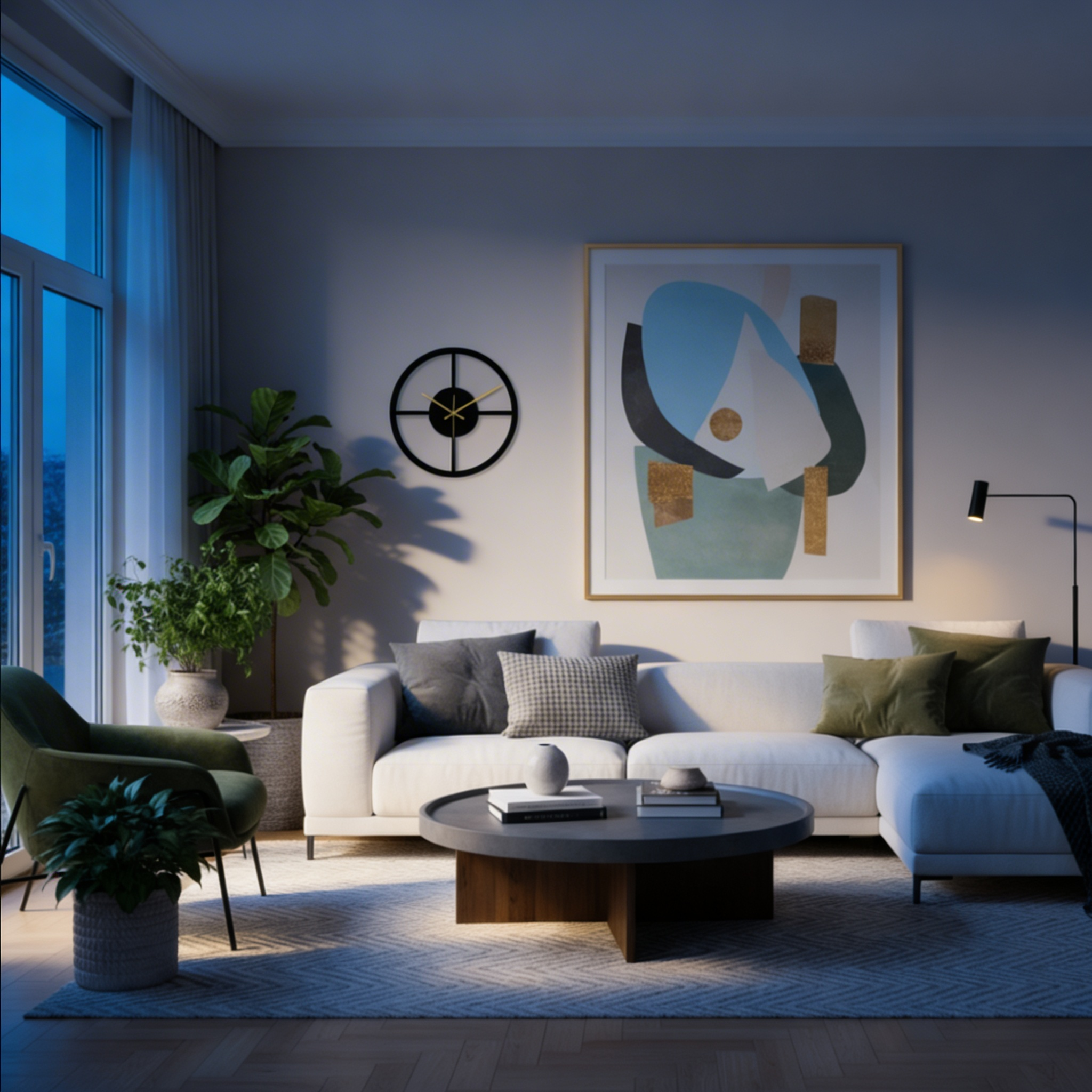 Anniviers Silent Wall Clock – Geometric Modern Design