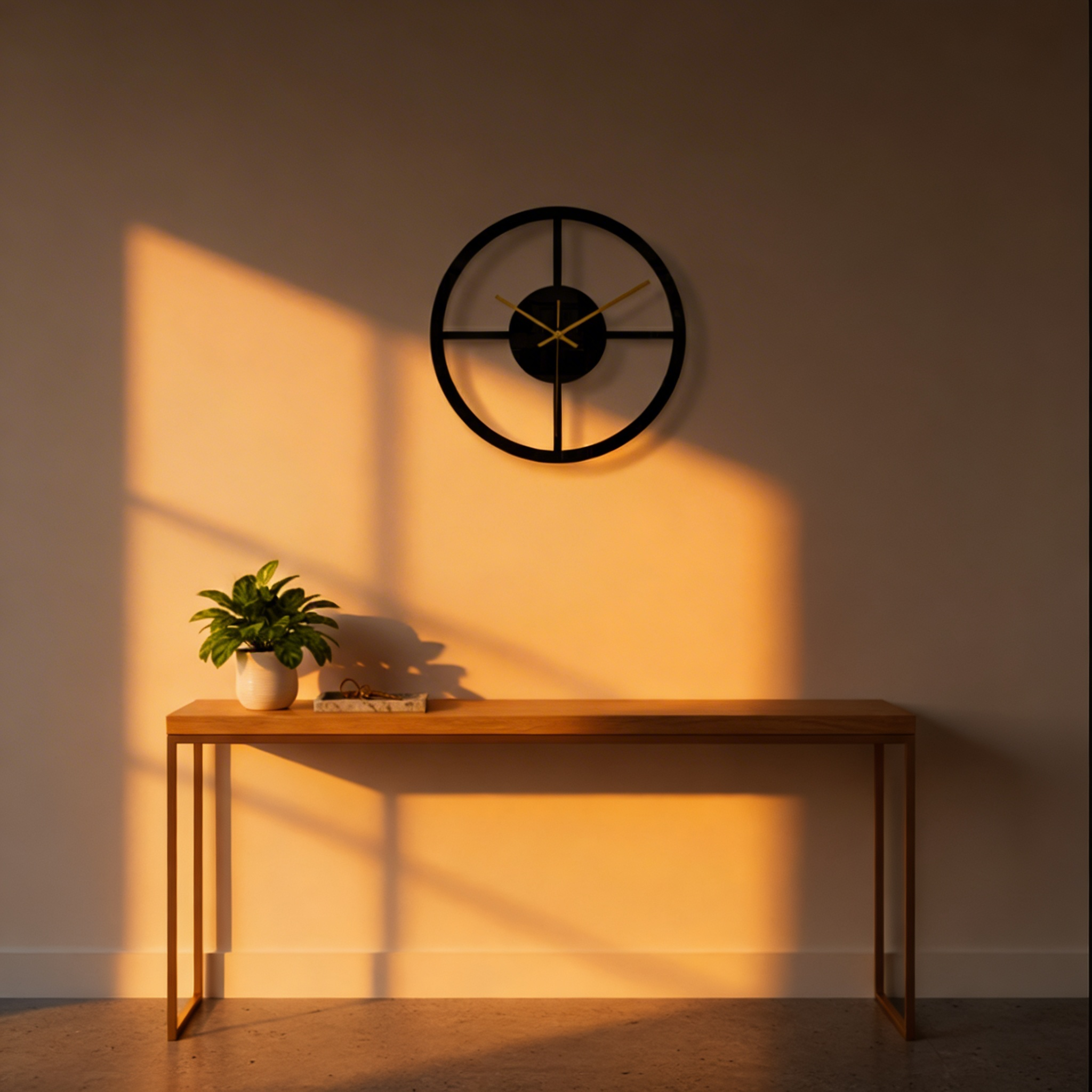 Anniviers Silent Wall Clock – Geometric Modern Design