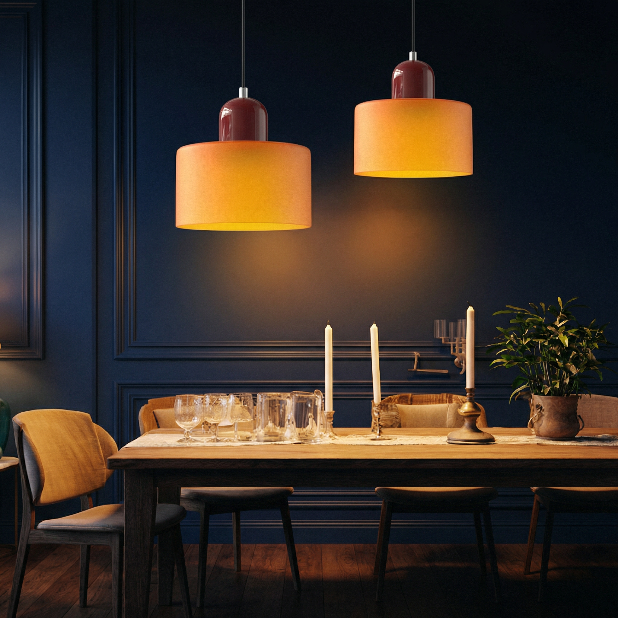 Bauhaus Pendant Light – Geometric Glass Design