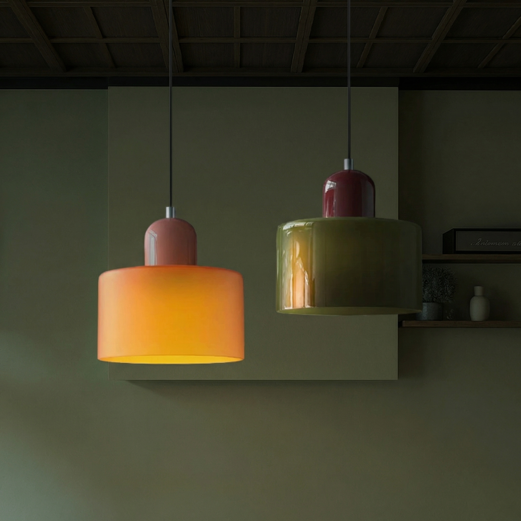 Bauhaus Pendant Light – Geometric Glass Design