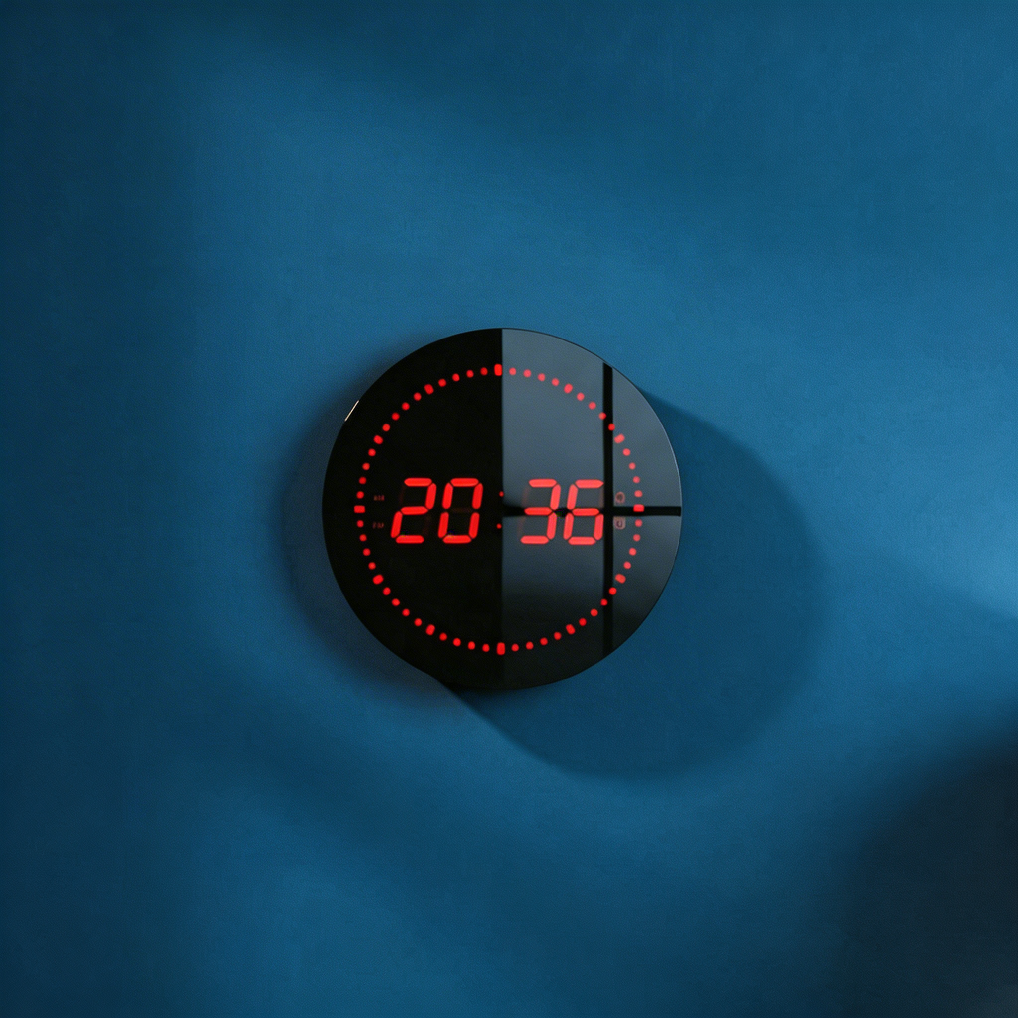 Digital Wall Clock – LED Display