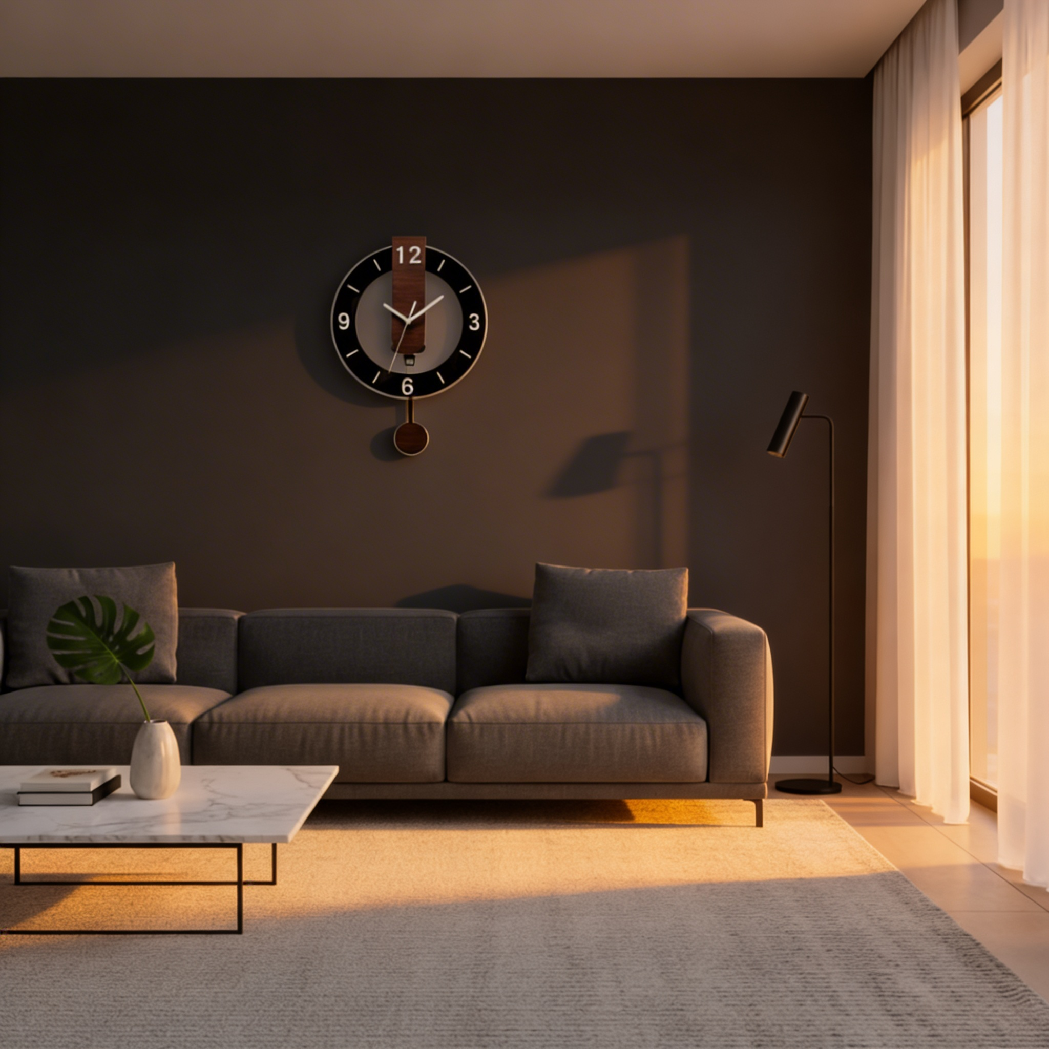 Large Retro Silent Wall Clock – Classic Design