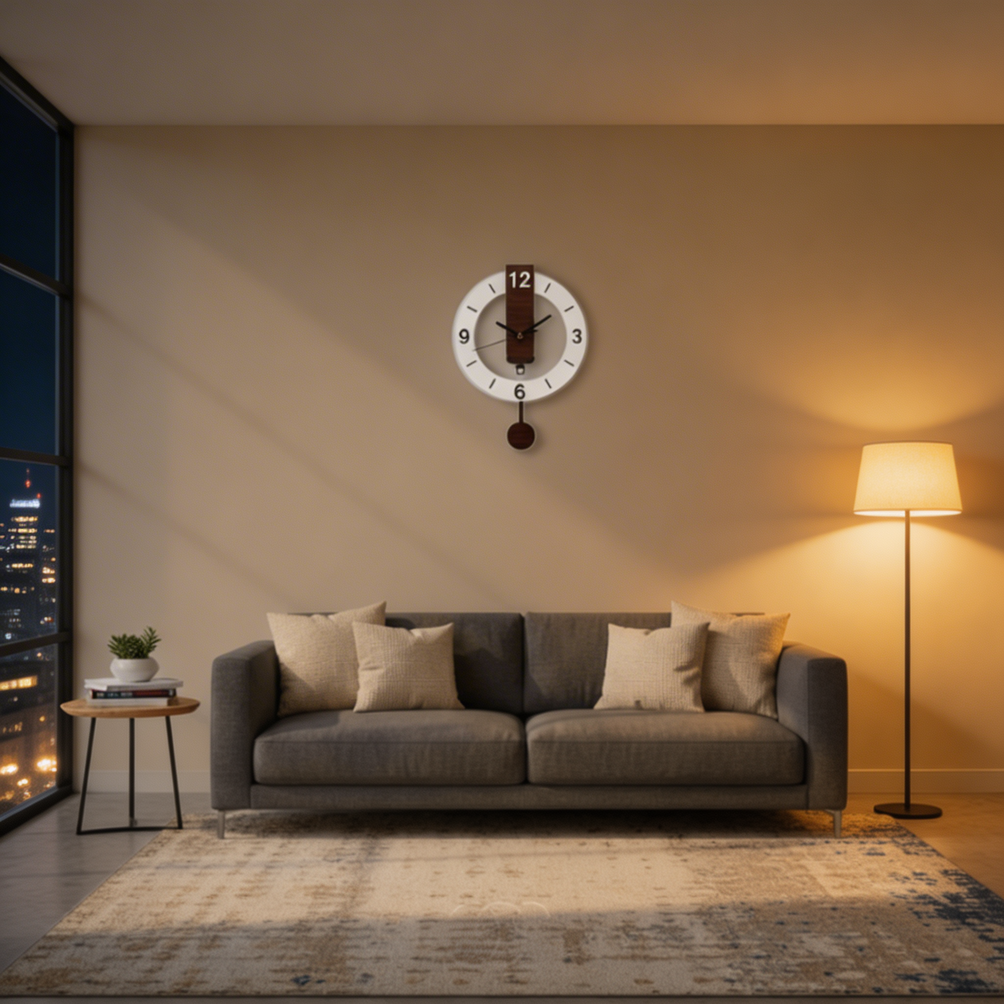 Large Retro Silent Wall Clock – Classic Design