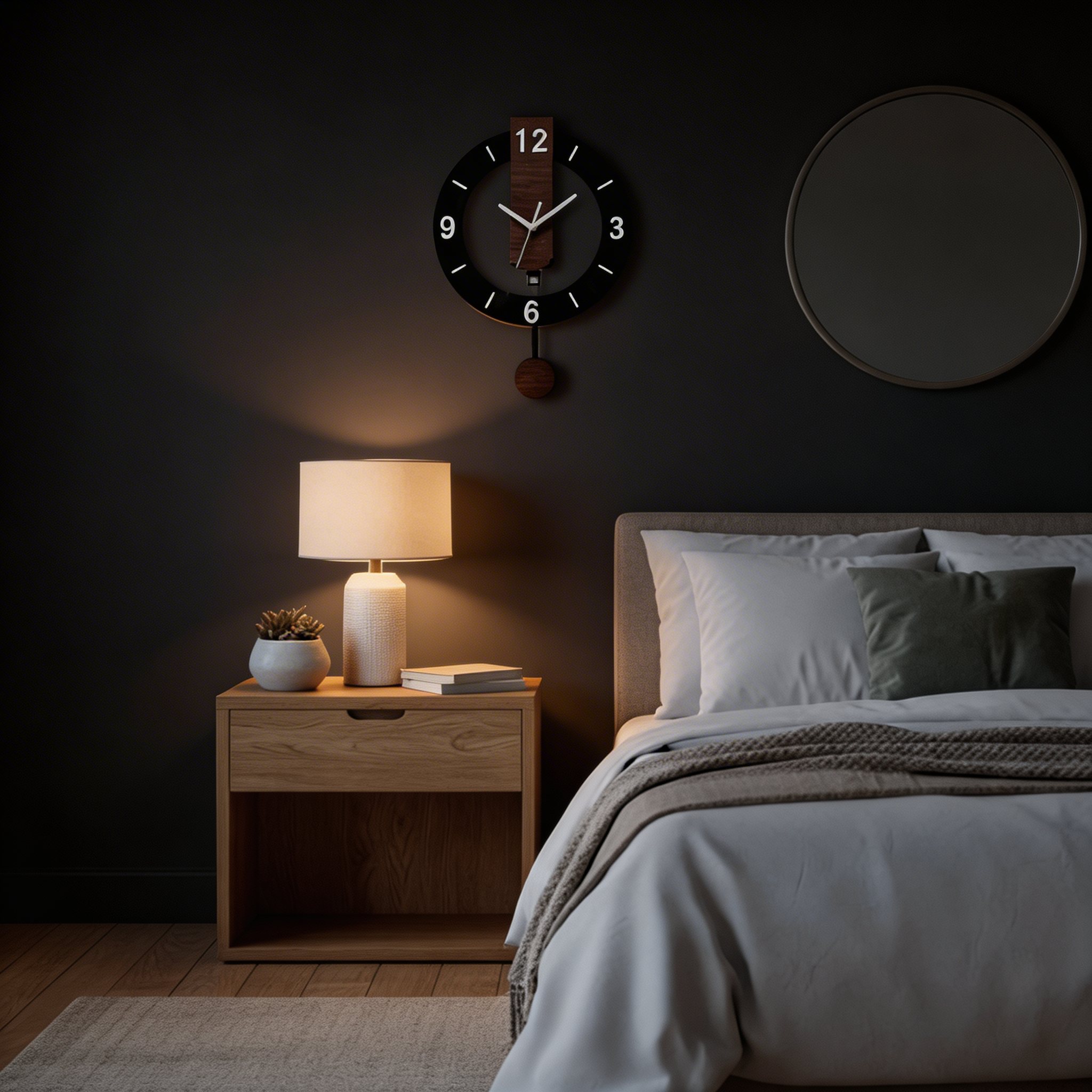 Large Retro Silent Wall Clock – Classic Design