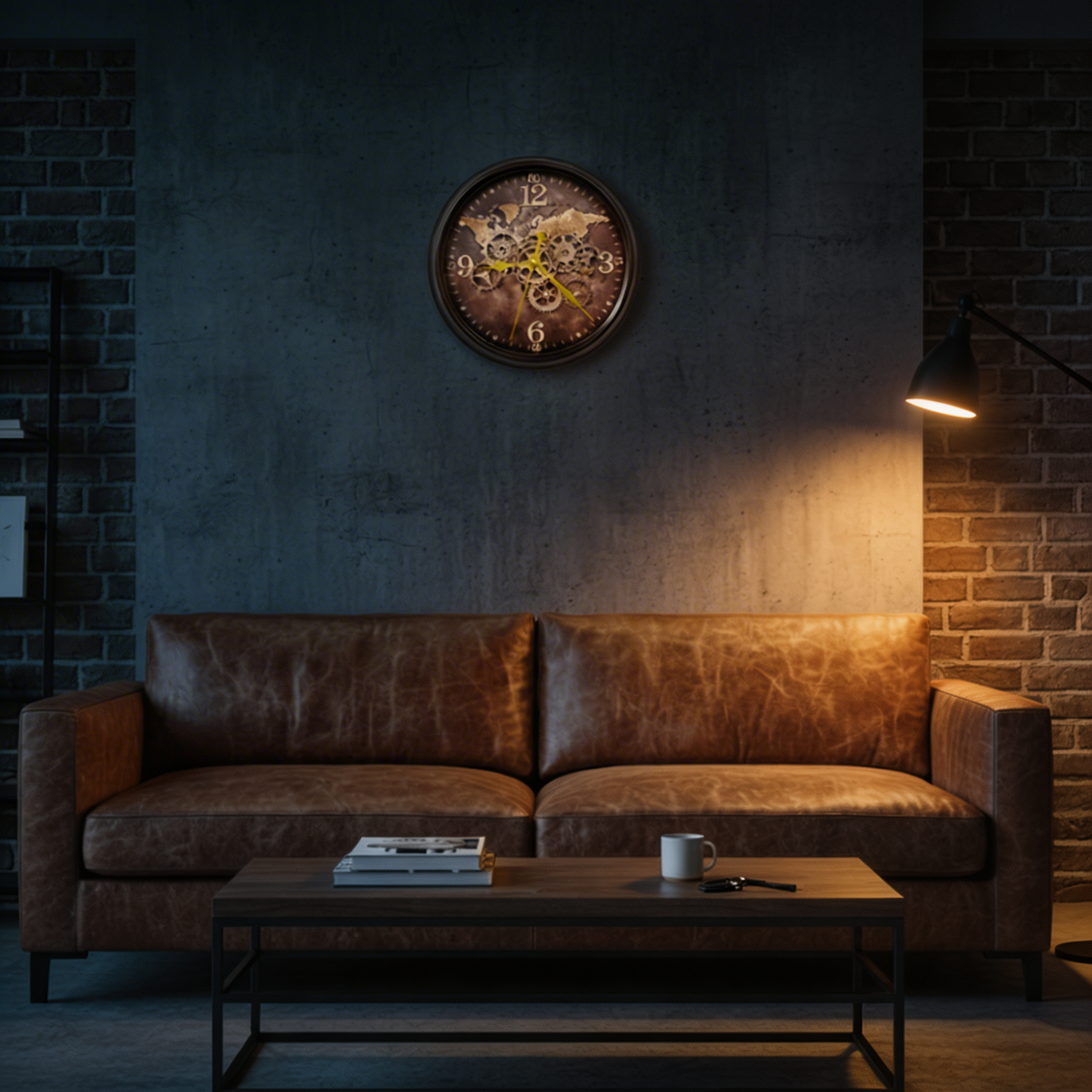 Mechanical World Wall Clock – Industrial Gear Design