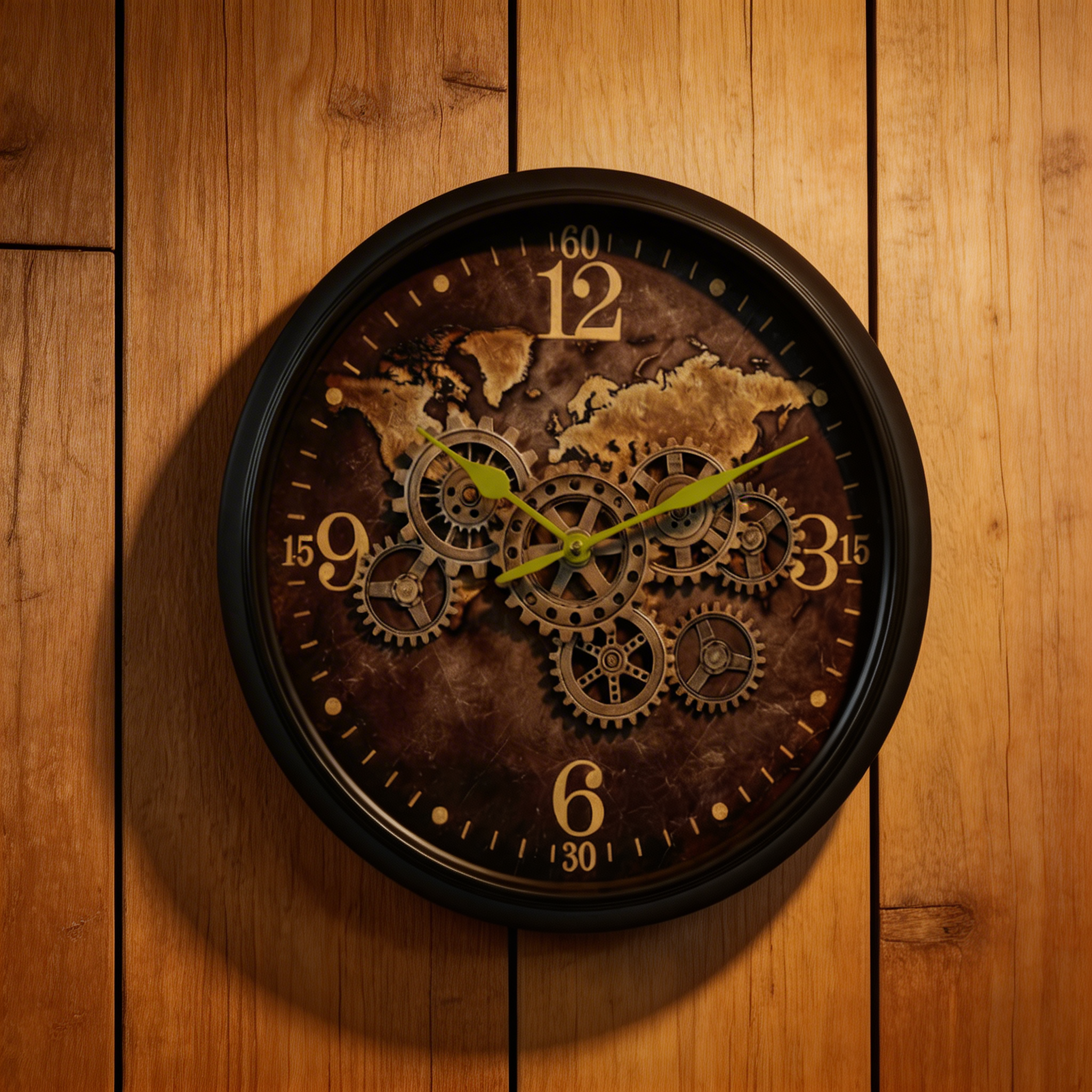 Mechanical World Wall Clock – Industrial Gear Design