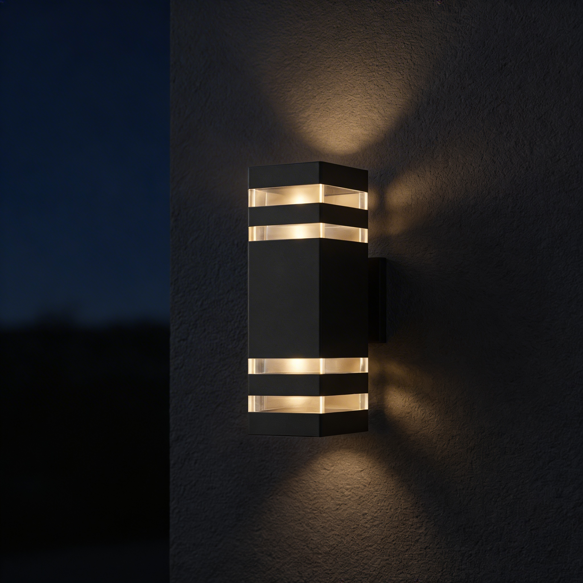 Outdoor Double Beam Wall Light – Modern Design