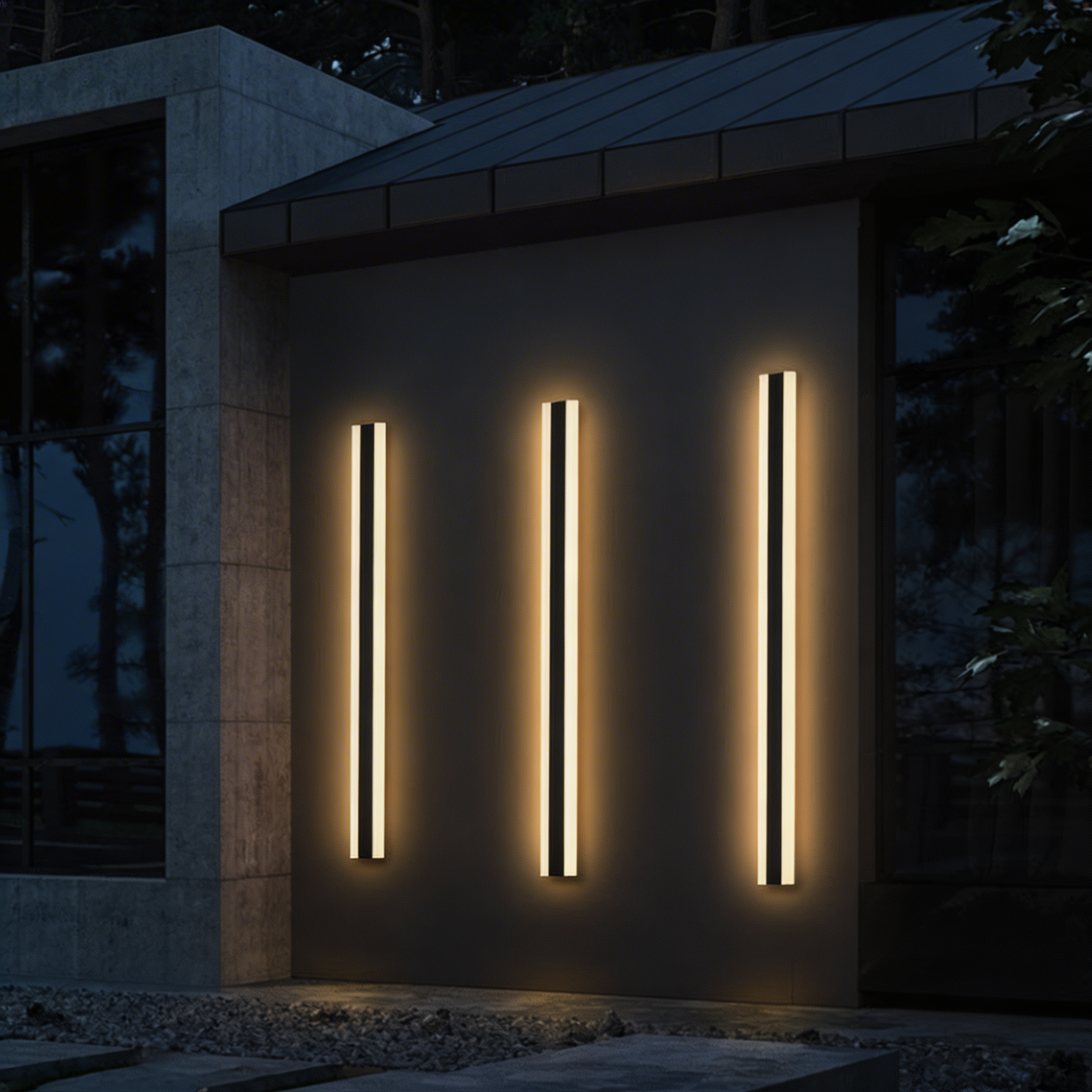 Outdoor LED Wall Light – Linear Design