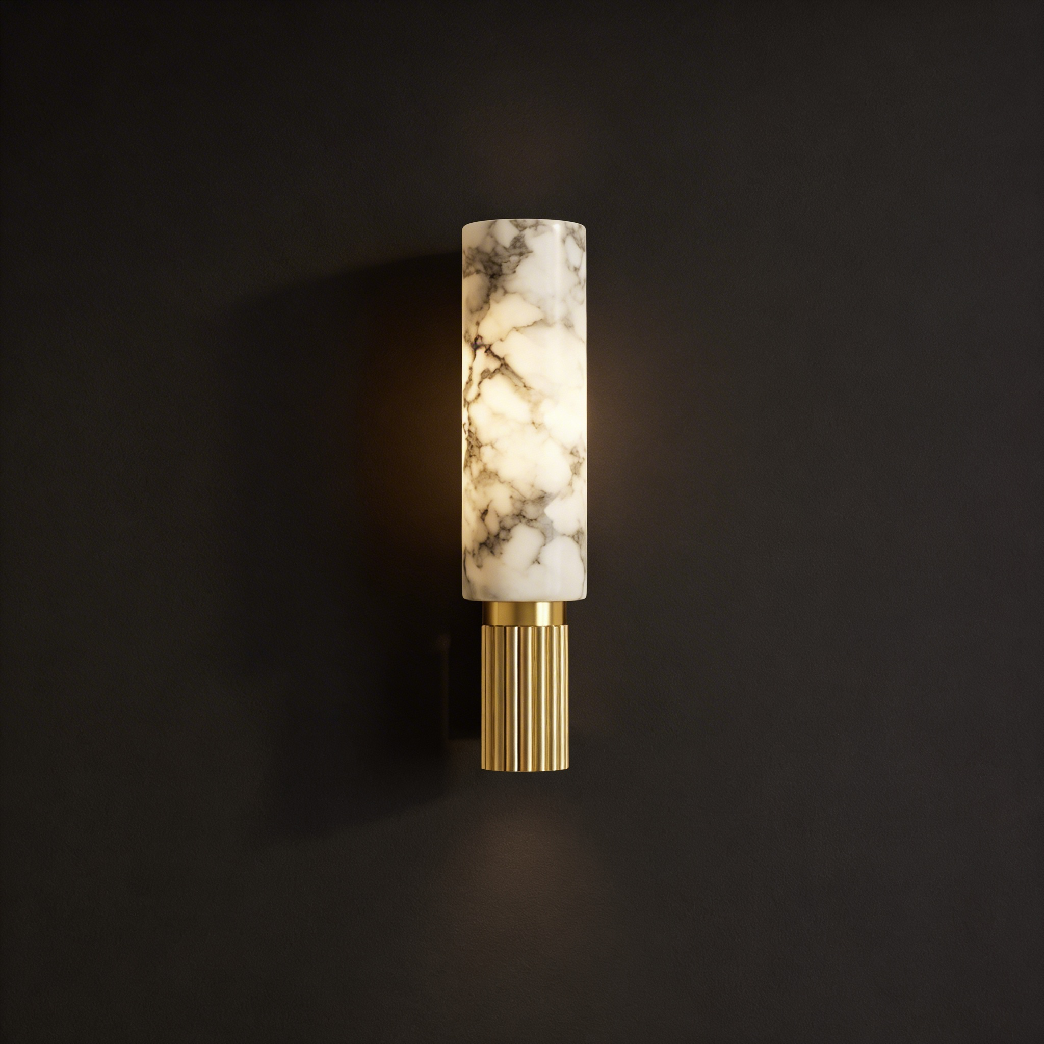Stone & Copper Wall Light – Industrial Natural Design