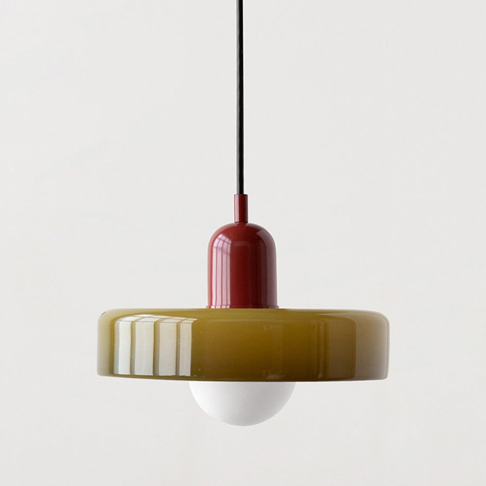 Bauhaus Colored Glass Pendant Light – Modern Design