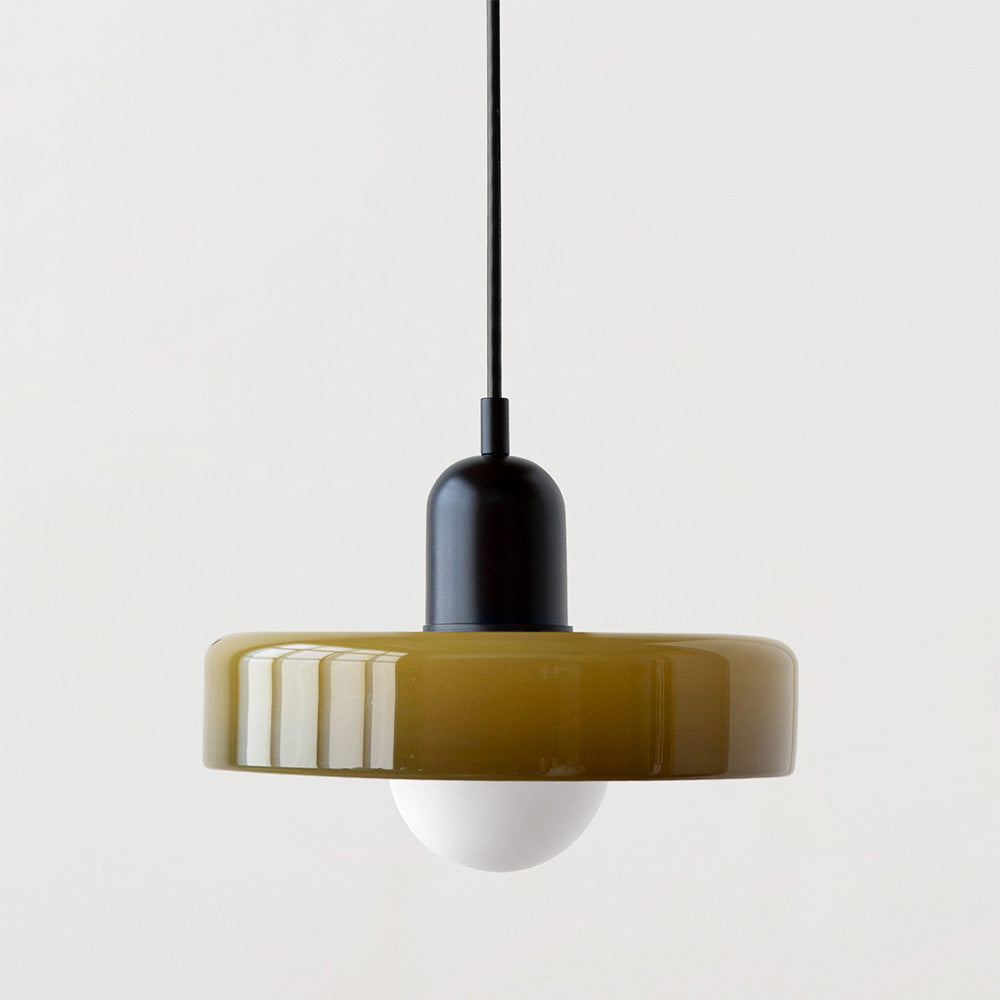 Bauhaus Colored Glass Pendant Light – Modern Design