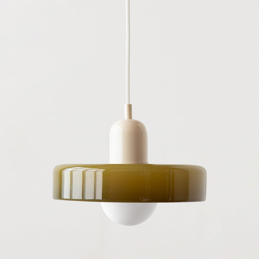 Bauhaus Colored Glass Pendant Light – Modern Design