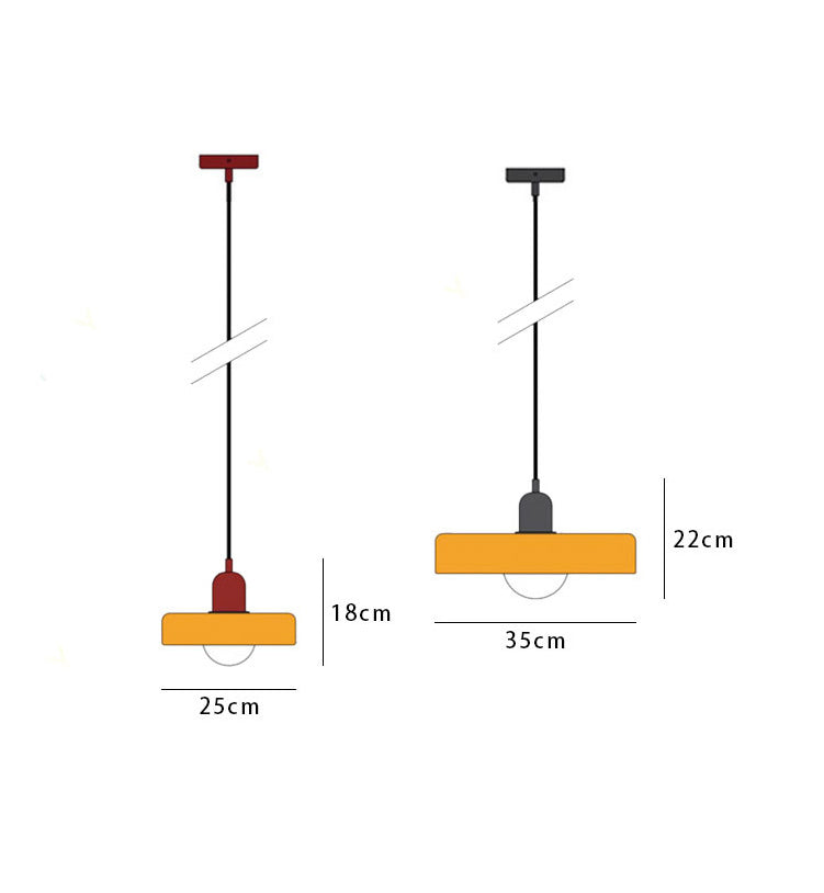 Bauhaus Colored Glass Pendant Light – Modern Design