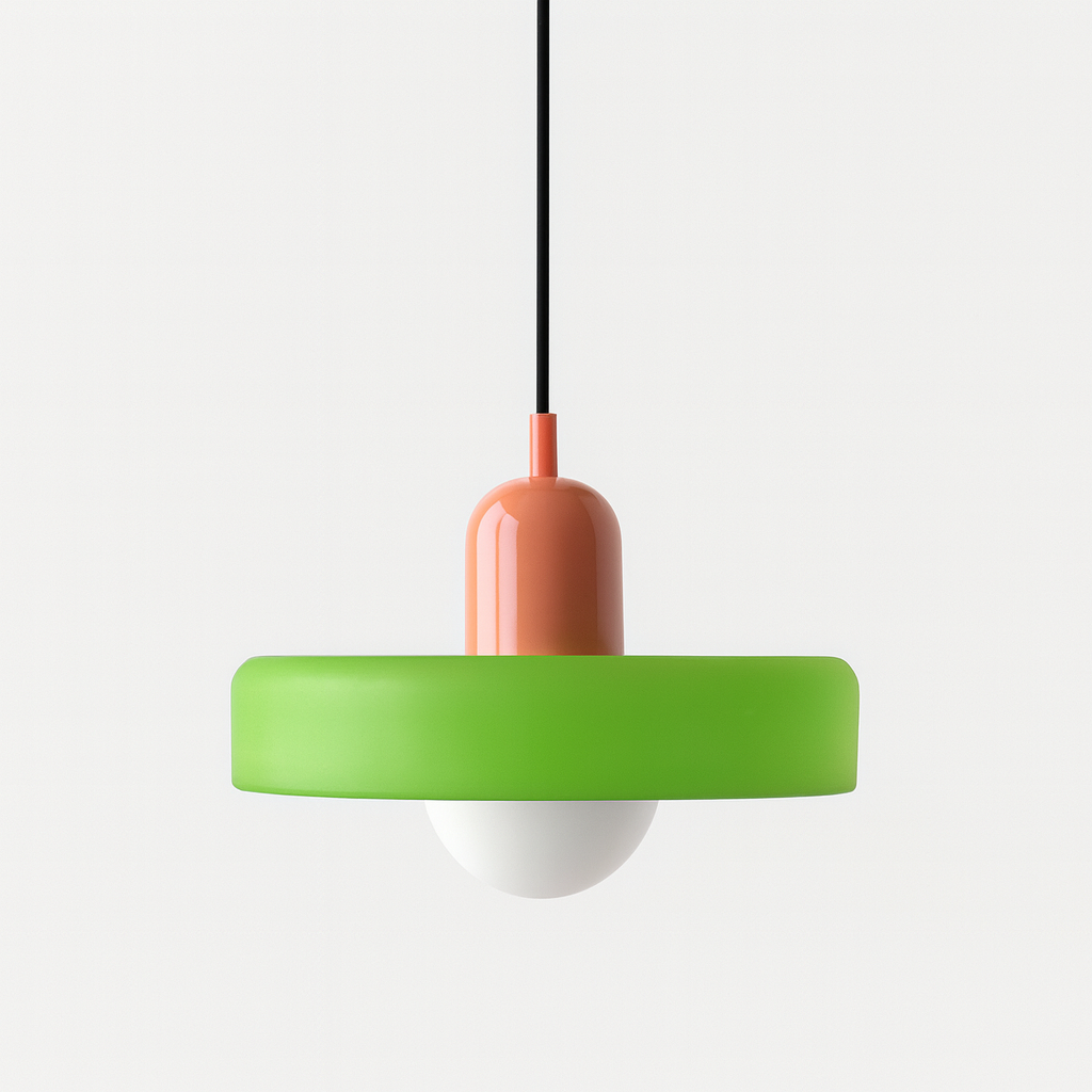 Bauhaus Colored Glass Pendant Light – Modern Design