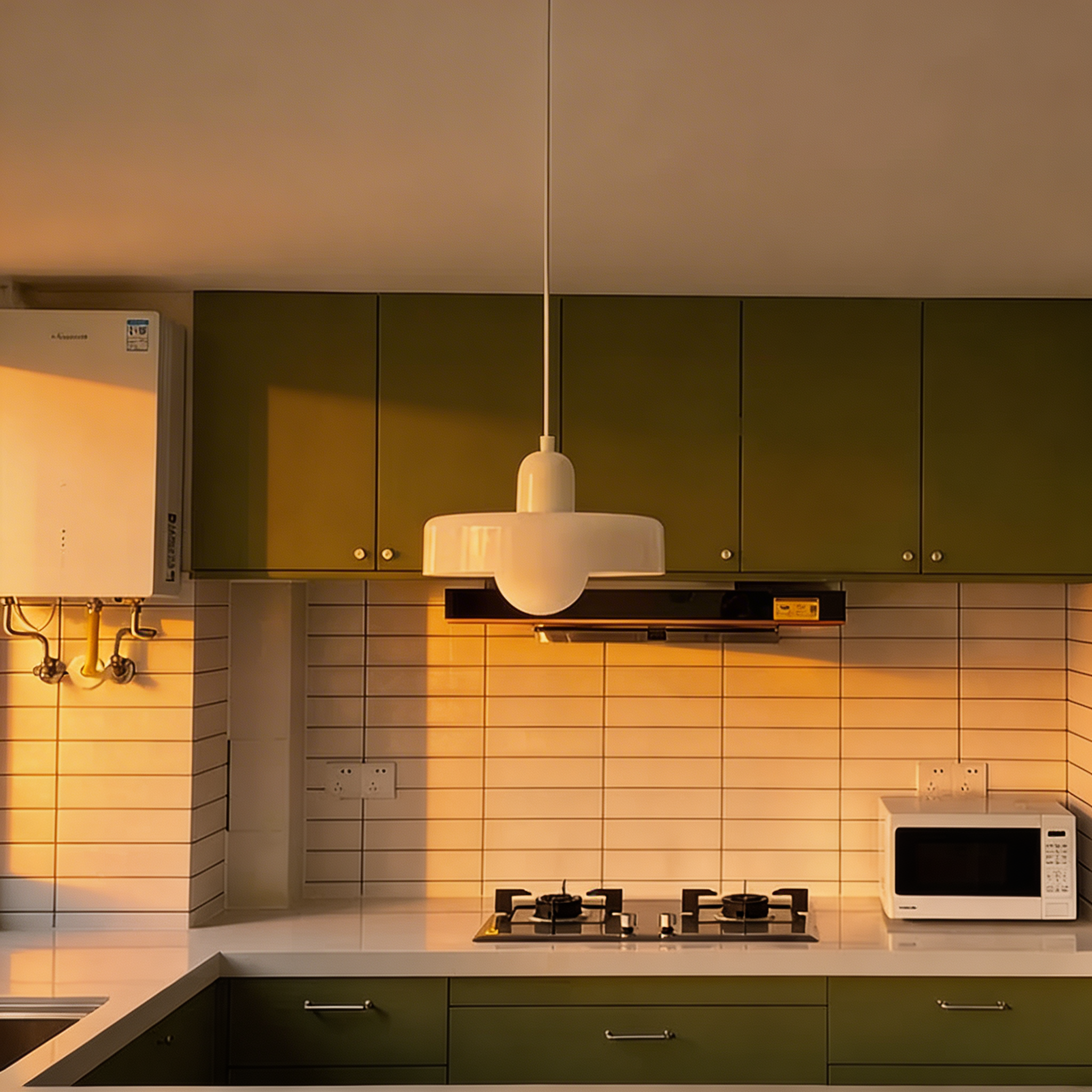 Bauhaus Colored Glass Pendant Light – Modern Design