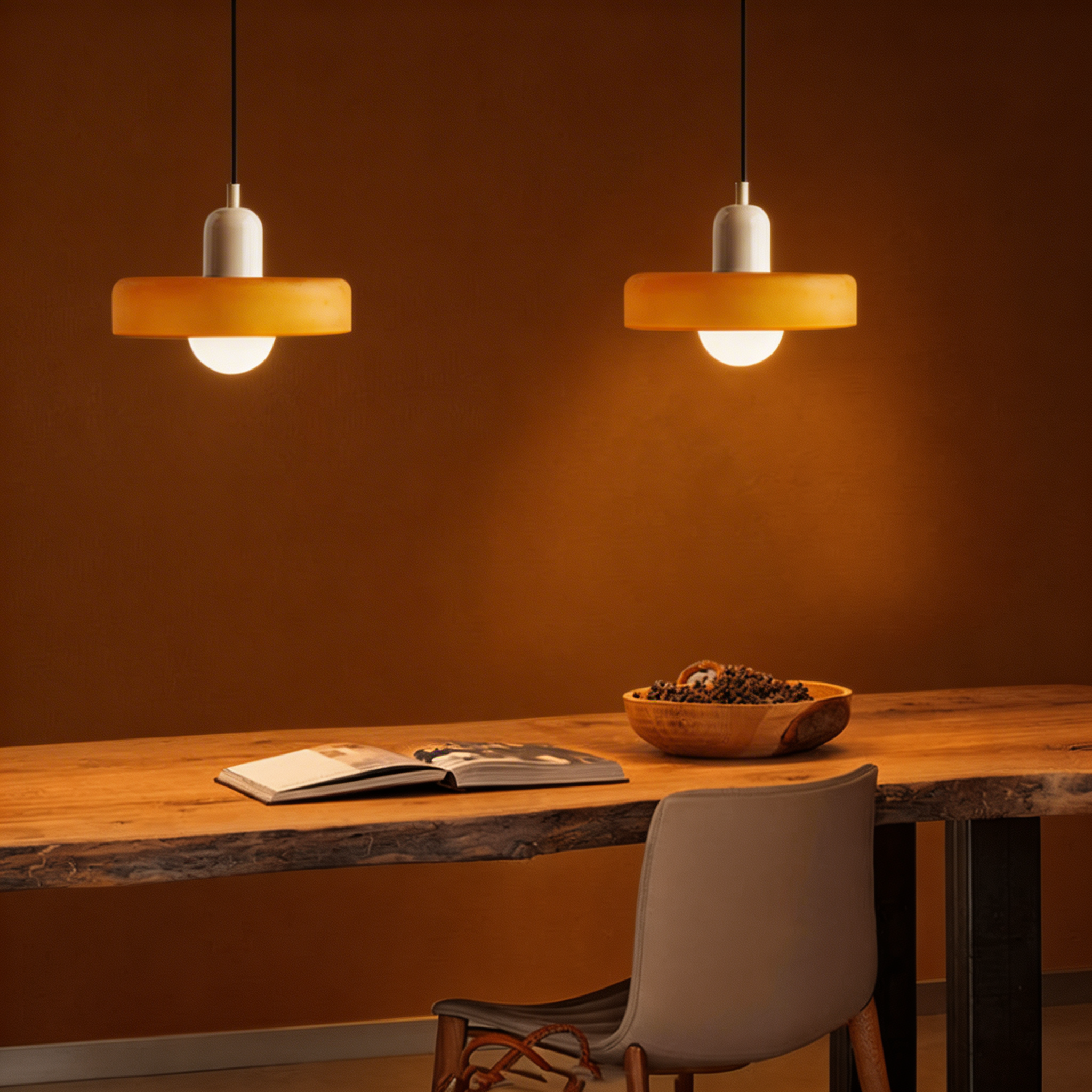 Bauhaus Colored Glass Pendant Light – Modern Design