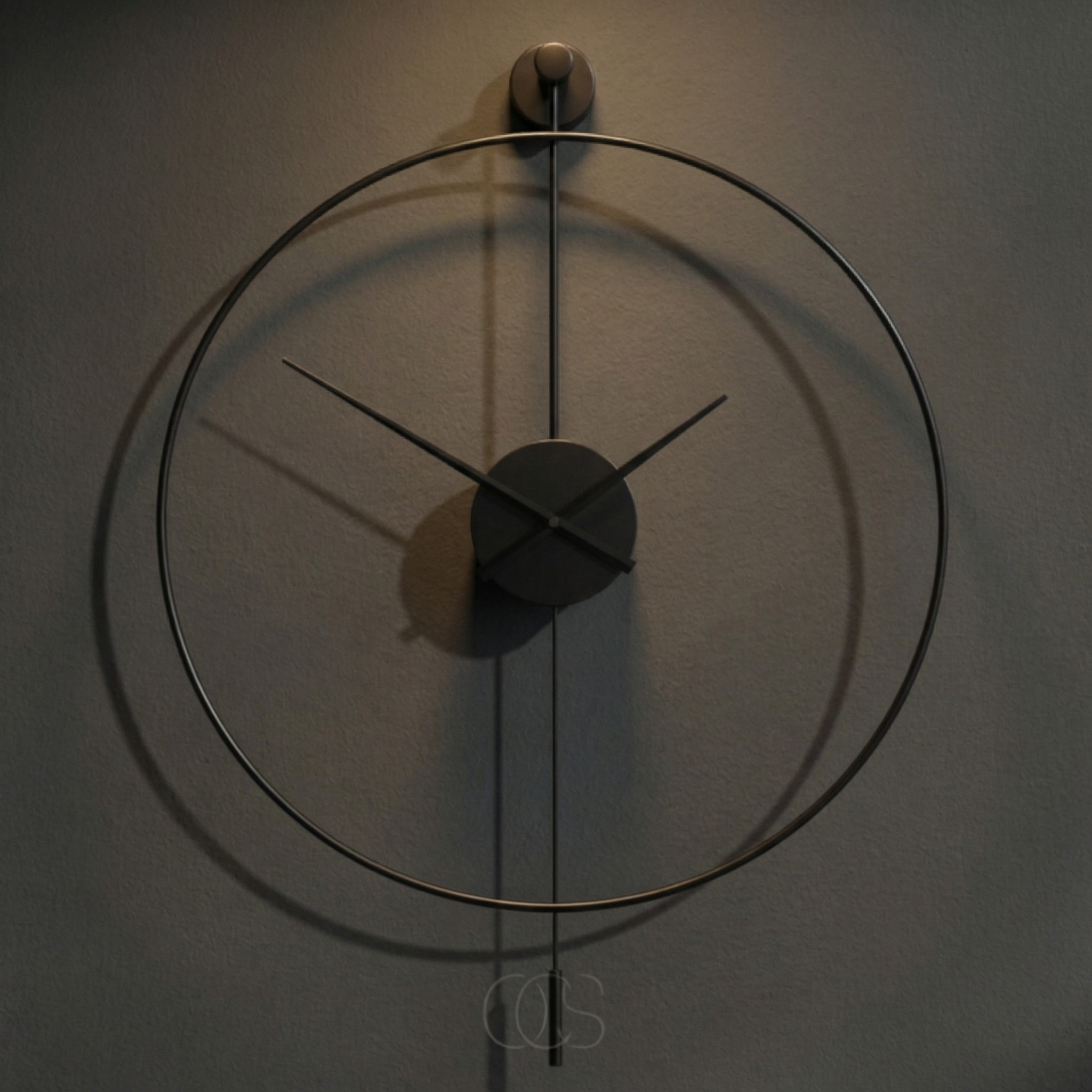 Large Silent Wall Clock – Classic Design with Pendulum