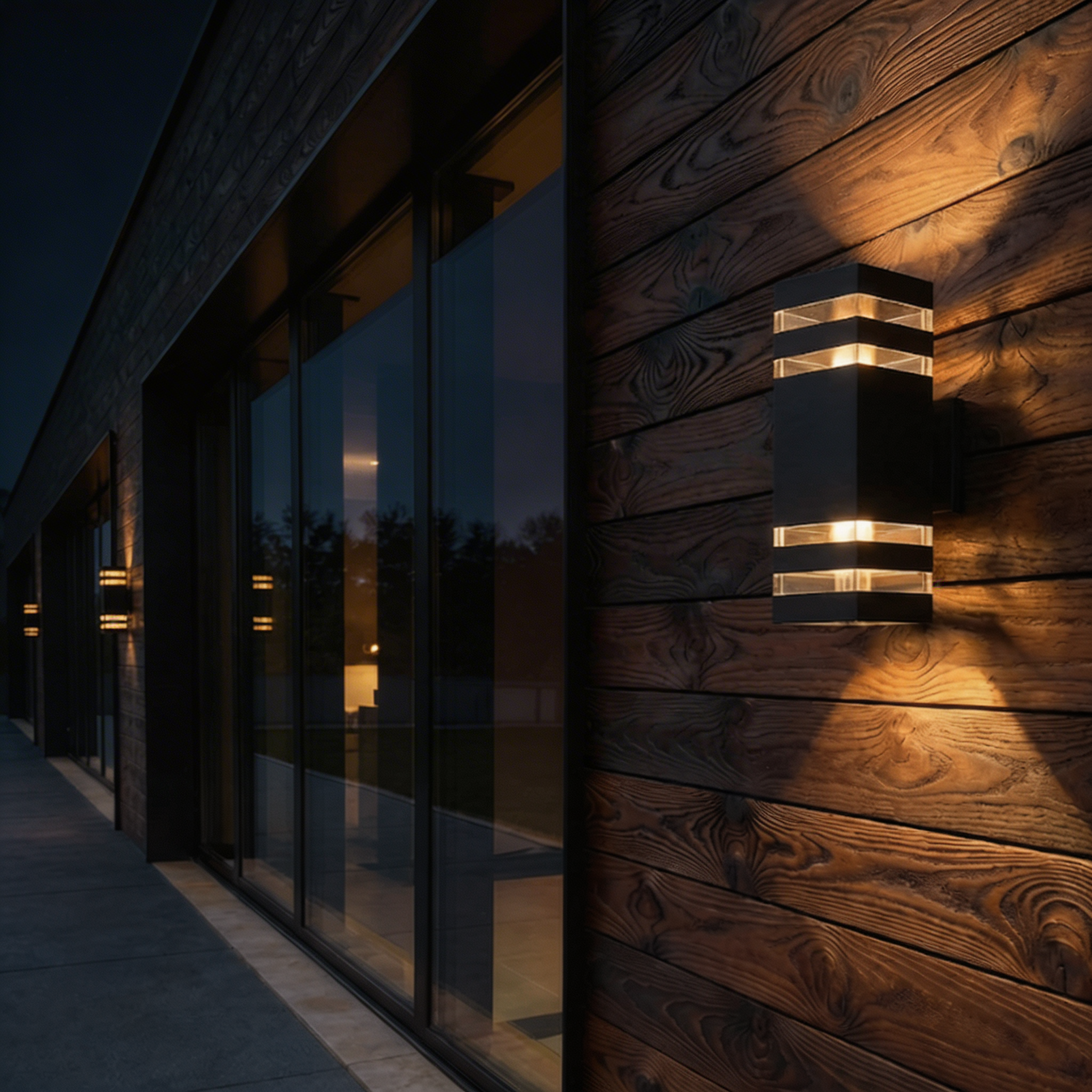 Outdoor Double Beam Wall Light – Modern Design